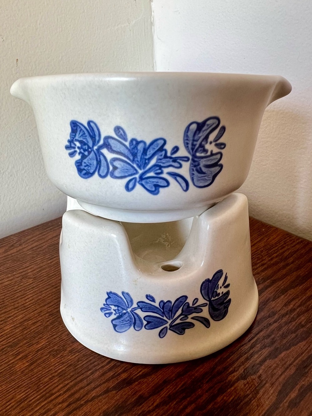 PFALTZGRAFF YORKTOWNE BUTTER WARMER TWO PIECES